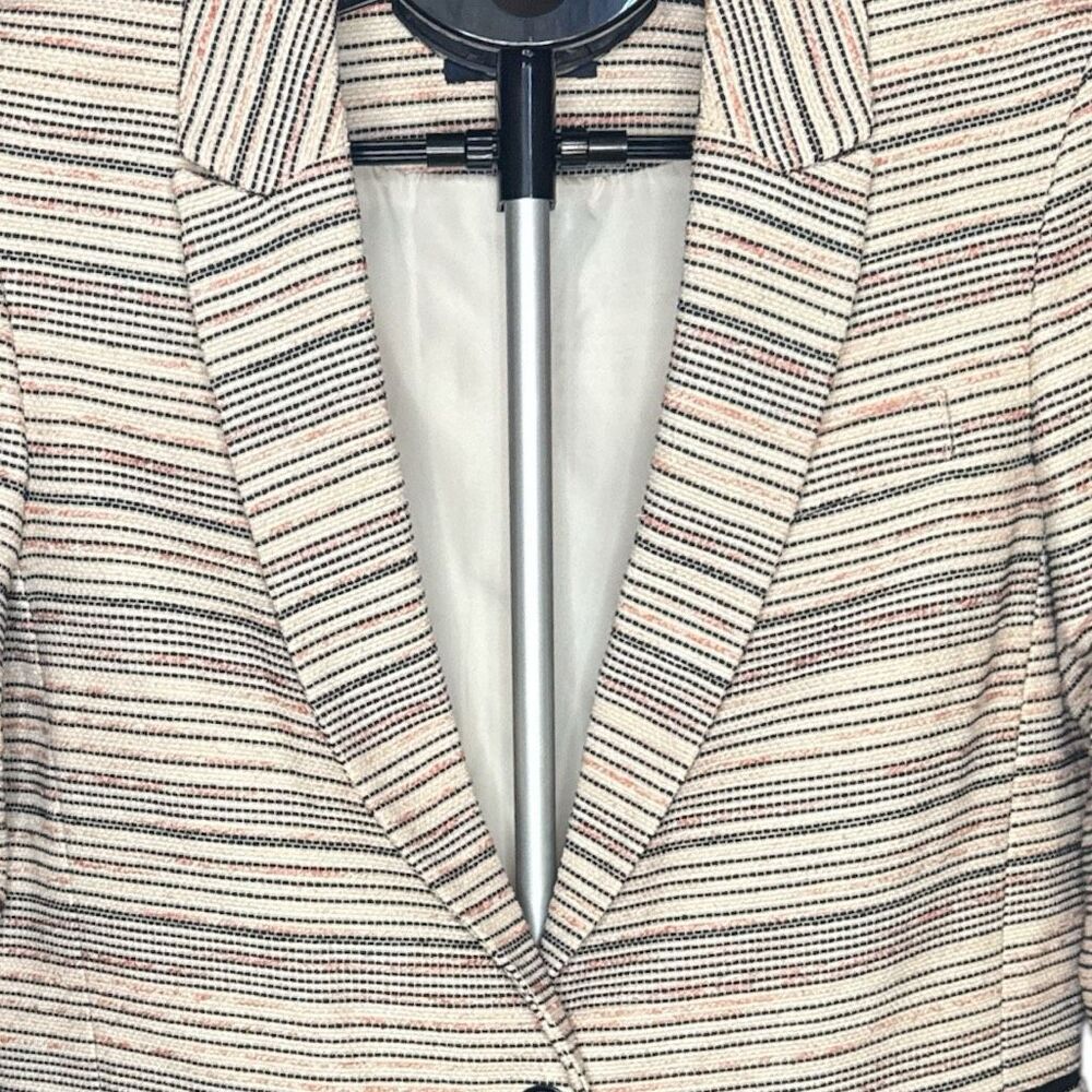 Womens Tommy Hilfiger Cropped Tweed Blazer Size 8 - Picture 4 of 9